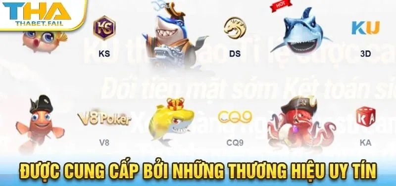 Bắn cá Thabet tích hợp nhiều trò chơi từ các nhà cung cấp uy tín.